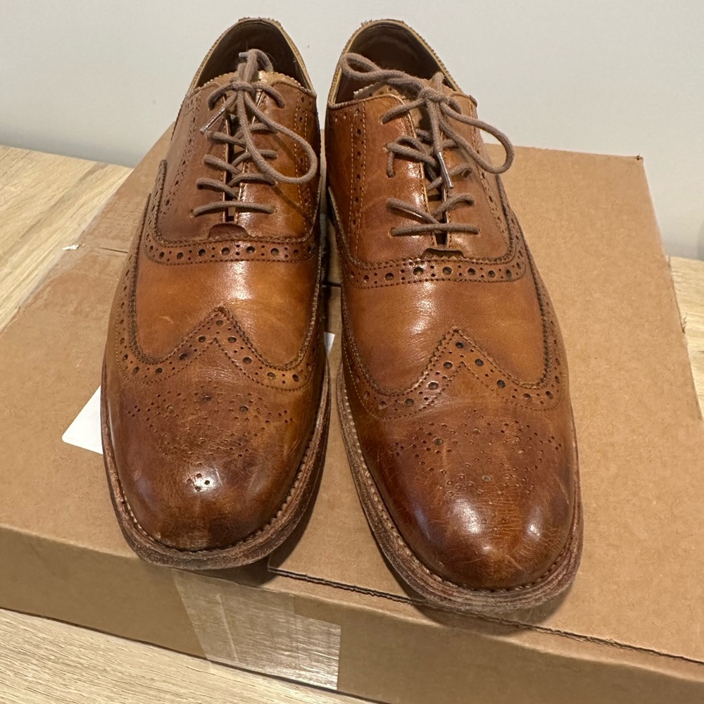 Men's Brown Grenson Leather Brogue Shoes